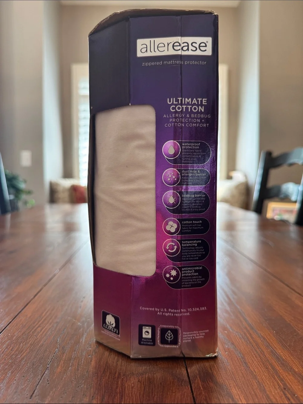 allerease Ultimate Cotton Zippered Mattress Protector Twin XL